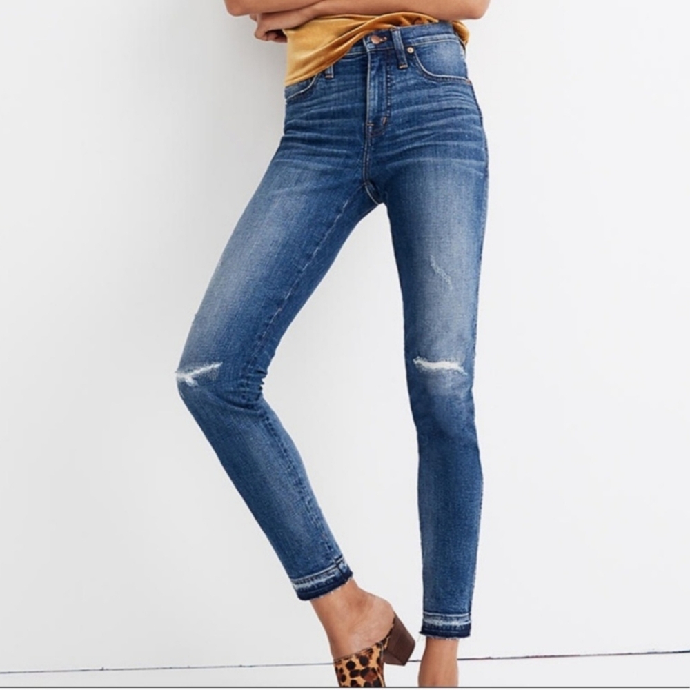 Women's Madewell 9" High Rise Skinny Crop Jeans Size 27P EUC!